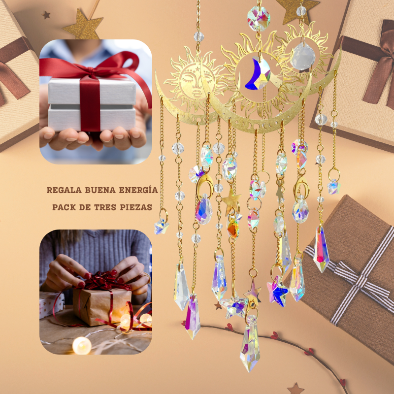 pack 3 atrapasoles en caja de regalo