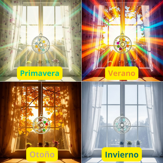 Decoración de Ventanas Primavera, Verano, Otoño e Invierno